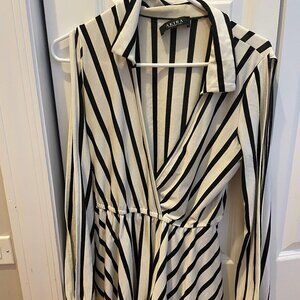 Akira Striped Onesie Romper Size Medium